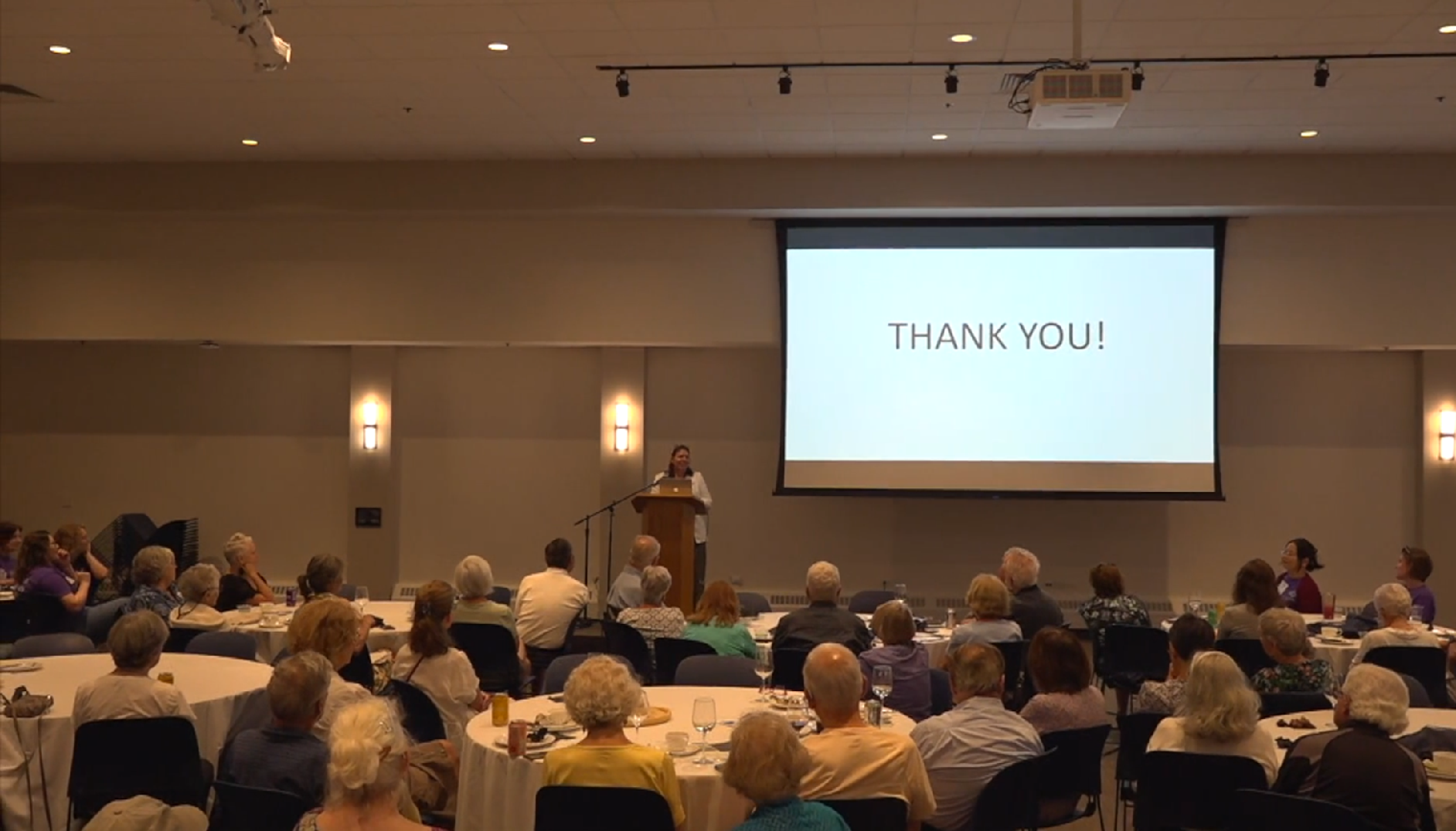 attendees listen to Dr. Anne Berry's talk